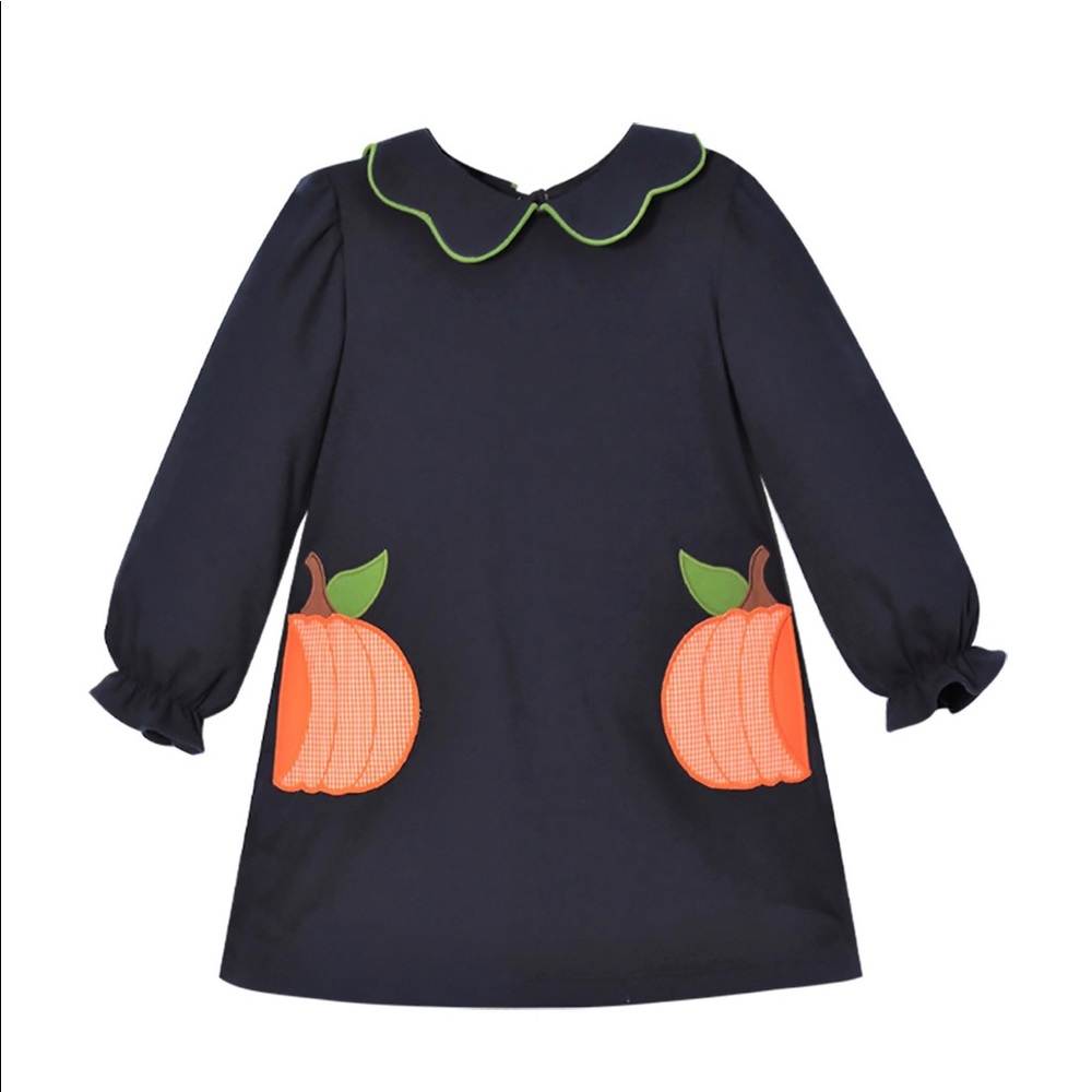 Pumpkin Appliqué Dress